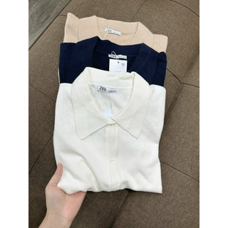 Áo len Z/R cổ polo mongtaghi nữ