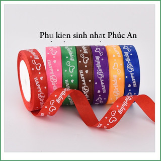Ruy băng chữ HPBD trang trí sinh nhật