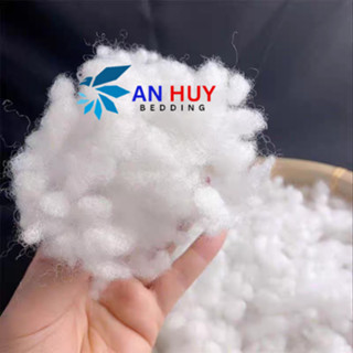 [Hình Thật]Bông Gòn Bi Chất Lượng Cao(1 Kg )Dùng Nhồi Gấu Bông, Gối , Làm Giả Tuyết... Trắng, Sạch.