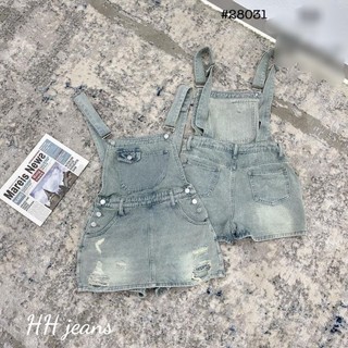 Yếm váy jeans túi trước hàng qcl1