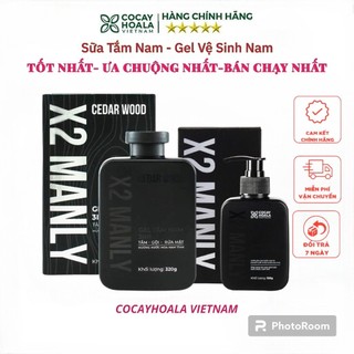 Sữa tắm nam,dung dịch vệ sinh nam X2 MANLY COCAYHOALA VIETNAM Chính Hãng