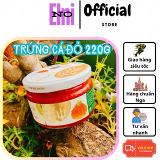 Trứng cá hồi đỏ 220g , Trứng cá nấu súp Nga