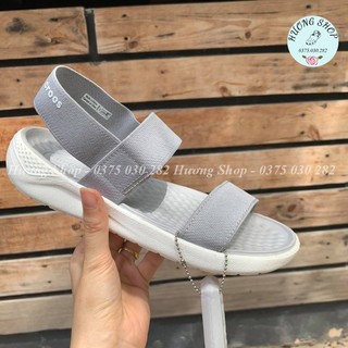 Sandal nữ - Giày Sandal nữ đẹp Literide thời trang màu ghi êm nhẹ, bền đẹp