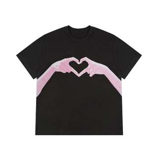 Áo thun heart handsign - dark grey - numbers chính hãng