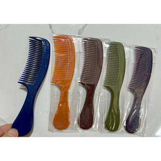 💋💋Combo 5 Cây Lược Cán NÂU BÓNG, NHIỀU MÀU, Siêu Chắc (Dài 16cm)
