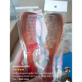 💋💋Combo 5 Cây Lược Cán NÂU BÓNG, NHIỀU MÀU, Siêu Chắc (Dài 16cm)