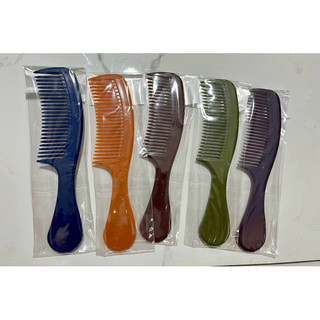 💋💋Combo 5 Cây Lược Cán NÂU BÓNG, NHIỀU MÀU, Siêu Chắc (Dài 16cm)