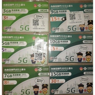 Sim du lịch Trung Quốc, sim data du lịch Trung Quốc, Macao, HongKong dùng 1Gb-3Gb/ngày, - Mạng China Mobile