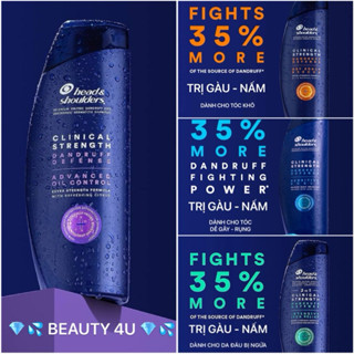 HEAD MỸ TÍM - DẦU GỘI GIẢM GÀU HEAD & SHOULDERS MỸ CLINICAL STRENGTH DANDRUFF DEFENSE OIL CONTROL SHAMPOO 400ml