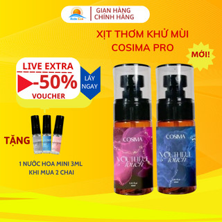 Xịt khử mùi cosima pro, xịt khử mùi nách, xịt nách khử mùi hôi nách nam nữ xịt thơm toàn thân cosima shop hello sun