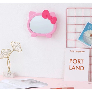 Gương soi trang điểm, chải tóc Hello Kitty