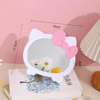 Gương soi trang điểm, chải tóc Hello Kitty
