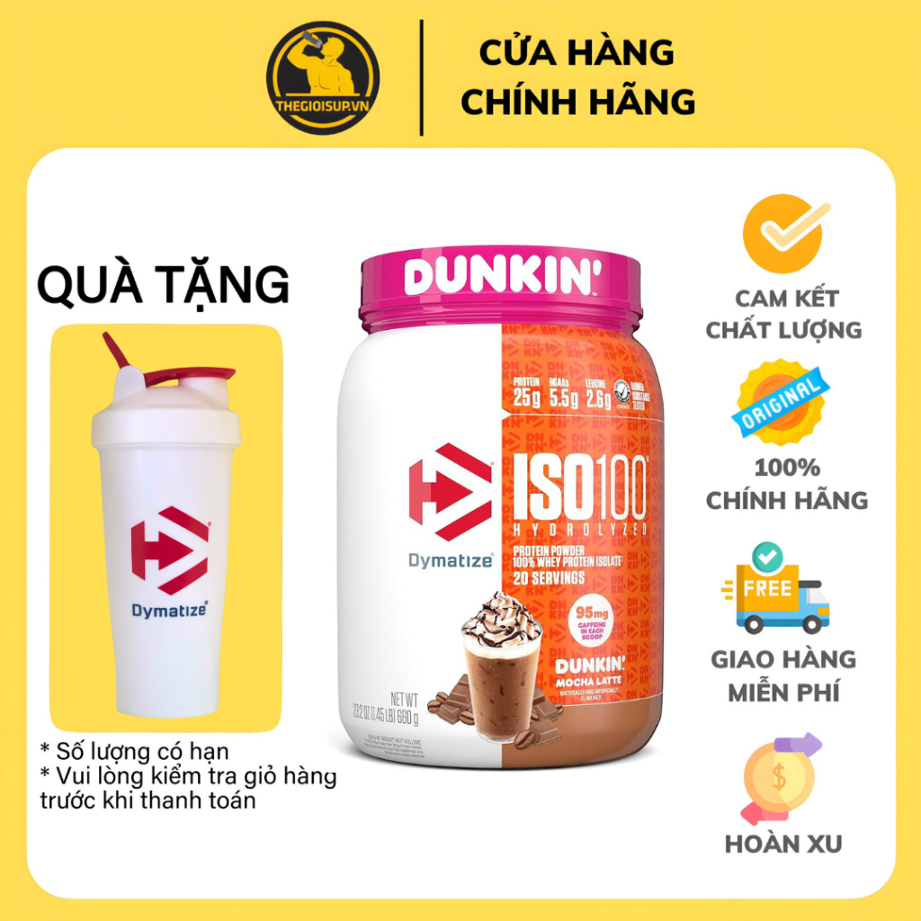 Thực Phẩm Bổ Sung Dymatize Iso 100 1,4lbs (650G)