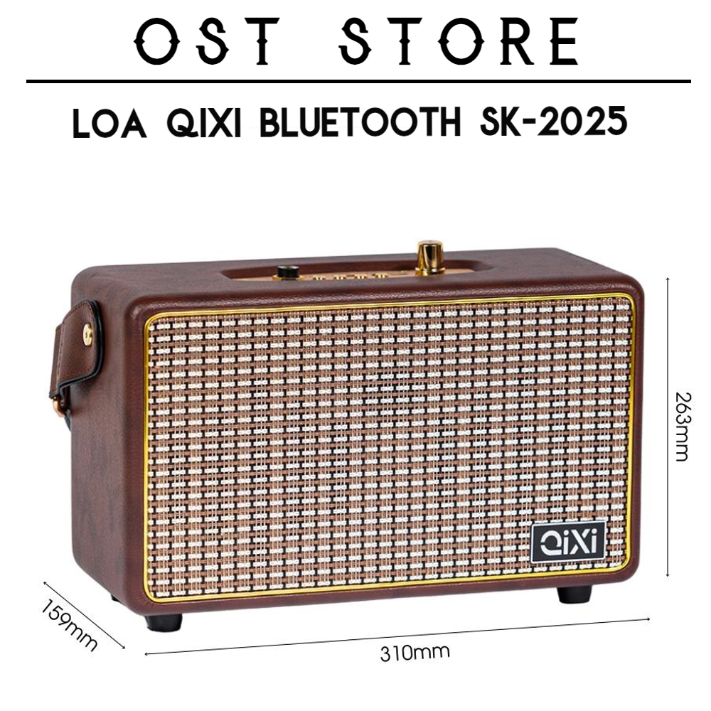 Loa Bluetooth SK-2025. Âm Thanh Hay Siêu Đỉnh Tích Hợp Cổng Micro 6.5 Karaoke Micro Không Dây. Loa B