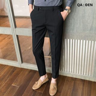 Quần âu nam Luxury cao cấp ,dáng đứng công sở trẻ trung chuẩn form Hàn Quốc ,vải chéo dày co dãn ,hàng xuất xịn Menswear