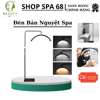 Đèn Led Spa Hình Bán Nguyệt, Đèn Soi Da Chữ C 3 Màu Ánh Sáng Dùng Cho Spa Makeup Phun Xăm, Trang Điểm Nối Mi. SPA TMV