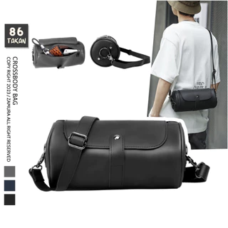Túi trống đeo chéo nam nữ unisex da pu cao cấp dày dặn chống nước phong cách trẻ trung năng động TK009