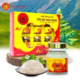 COMBO 2 Hộp yến sào Thiên Hoàng cao cấp 12% tổ yến (12 lọ)
