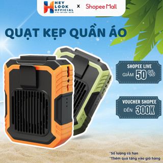 Quạt kẹp quần áo GODWELL, quạt điều hòa cơ thể, dung lượng 10000mAh, thời gian sử dụng 3-5h, 100 mức độ gió