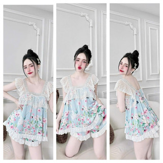 Bộ đồ ngủ lụa latin 40-60kg vừa.