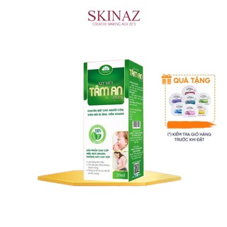 Xịt mũi cao cấp Tâm An thảo dược ngừa viêm mũi viêm xoang giảm hắt hơi ngứa rát Skinaz