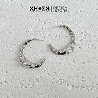 Bông tai nữ Tròn ngọc lớn - Khoen store