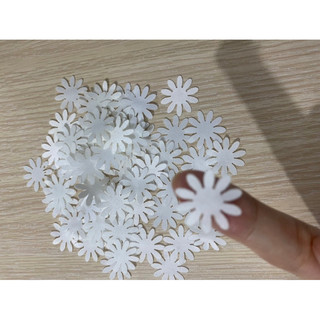 Set 50 Hoa Cúc Vải Phi Tapta Trang Trí