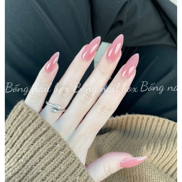 Nail box thiết kế móng úp thạch hồng siêu nâng tone da ( HOẢ TỐC HCM ) B304