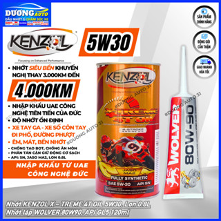 Nhớt xe tay ga KENZOL X Treme 5W30 800ml Fully Synthetic API SN JASO MA2 - Nhớt Kenzol 5W30, Nhập khẩu UAE DƯƠNG AUTO 31