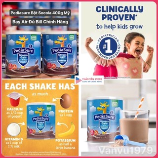 ❤️ [Q.3] [Date 7/2025] Sữa Bột Pediasure Socola Mỹ Grow Gain DHA 400g Hươu Cao Cổ tăng cân chiều cao Chính Hãng Hỏa Tốc