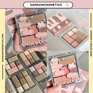 🌷 bảng phấn mắt & má hồng 7 ô gracebabi loveline 🌷