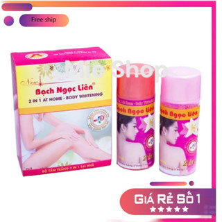 [ Chính Hãng ] Hộp Tắm Trắng Bạch Ngọc Liên 2 Chai Chính Hãng