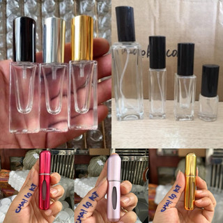 Lọ chiết nước hoa, lọ chiết vuông 3ml 5ml 10ml 15ml 30ml chai chiết nước hoa thủy tinh