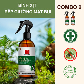[COMBO 2 BÌNH] Xịt Diệt Bọ Rệp, Mạt Bụi Bọ Ve Sinh Học 500ml Giường Rèm Cửa Quần Áo Thảo Mộc Tự Nhiên An Toàn Sức Khỏe,
