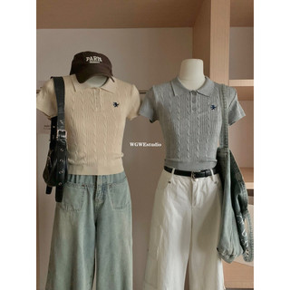 Áo mongtoghi len mỏng nhẹ thêu form gọn dáng mác wGWE 8032