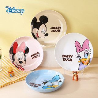 Dĩa sứ tròn hình màu disney - dĩa sứ tráng men cao cấp