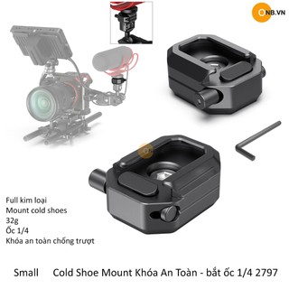 Small cold shoe mount khóa an toàn - bắt ốc 1/4 2797