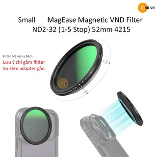 Small magnetic vnd filter kit nd2-nd32 1-5 stop 52mm 4215