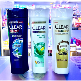 Dầu gội clear bạc hà / clear men / clear thảo dược 340g