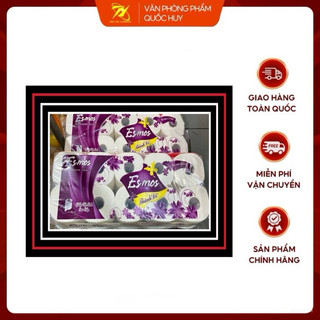 Giấy vệ sinh esoms trắng thành đô, dây 10 cuộn - vpp quốc huy