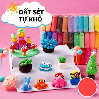 Đất nặn xốp, đất sét tự khô an toàn cho bé 12 màu.