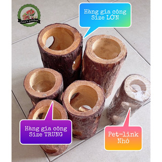 Ống chui gỗ. Đồ chơi gỗ cho hamster