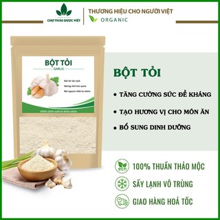 Bột tỏi nguyên chất 500g (gia vị ướp thịt nướng, nguyên liệu nấu ăn) - Chợ Thảo Dược Việt