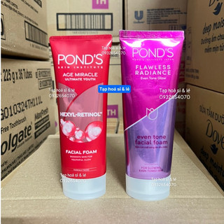 Sữa rửa mặt Pond's trắng da cao cấp Flawless White/ chống lão hóa 100g
