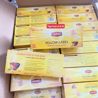 Trà túi lọc lipton nhãn vàng