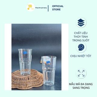 Ly Sinh Tố, Ly Cà Phê, Cốc Thuỷ Tinh Ocean, Ly Bia Úp ngược Mta-Mart, Trong Suốt, Dày Dặn, Cao Cấp, Chính Hãng