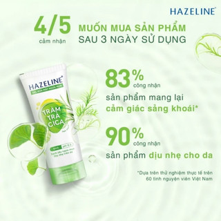 2 typ Sữa rửa mặt hazeline 40g