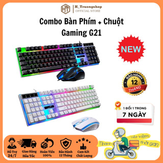 Combo Bàn Phím + Chuột Gaming G21, LED 7 Màu, Phím Giả Cơ LED Siêu Đẹp, Cực Kỳ Nhạy, Bảo Hành 12 Tháng