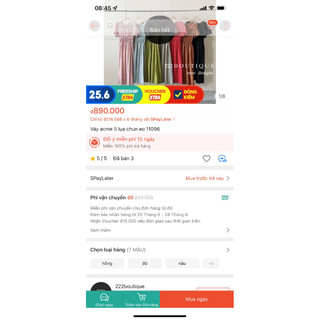 Thanh lý váy 222Boutique