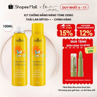 Xịt chống nắng nâng tone Odbo Thái Lan SPF50++ 75ml - Chính Hãng - TV106